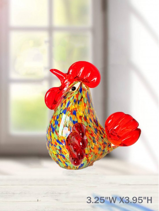 Art Glass Rooster